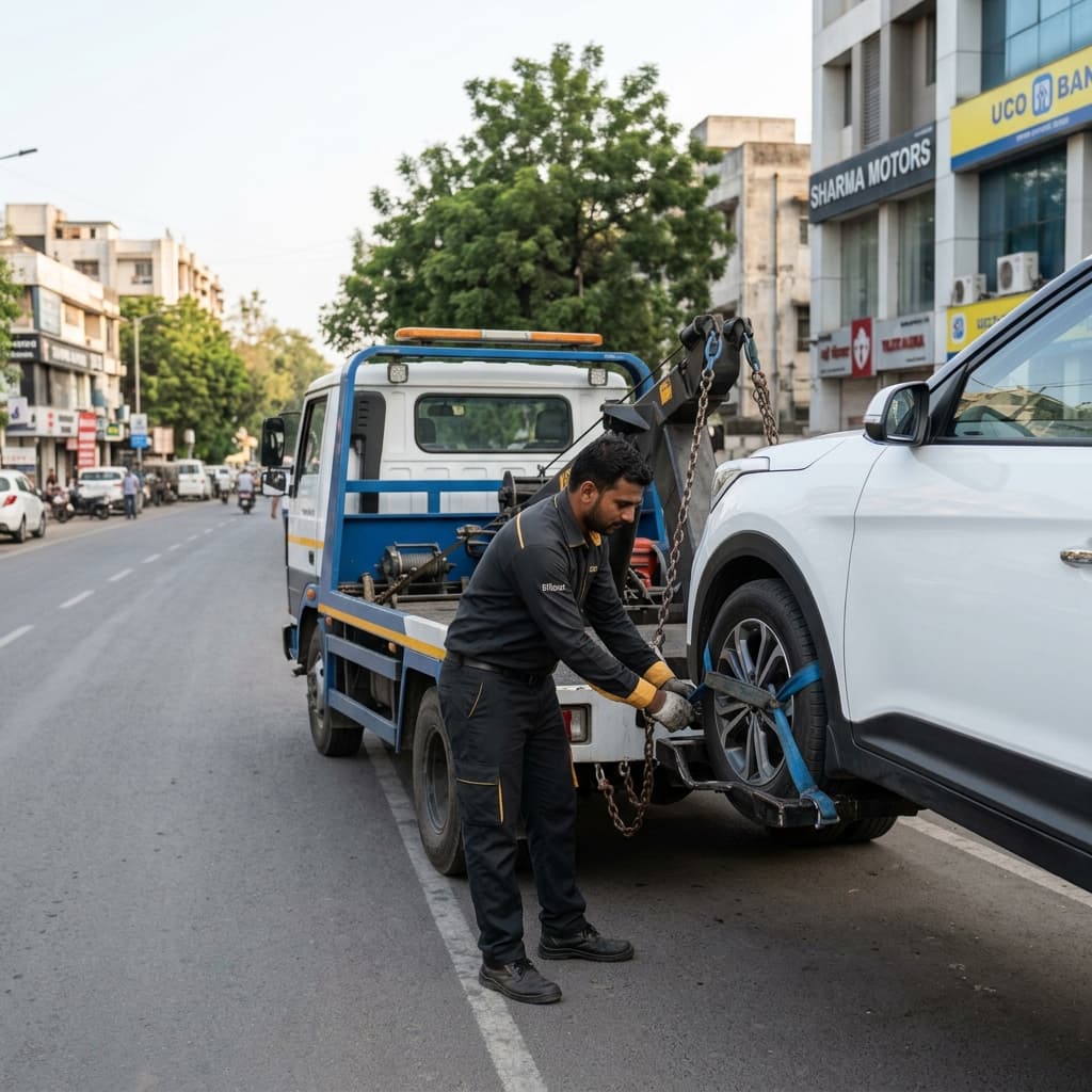 Wheel-Lift Towing in Model Town, Gurugram